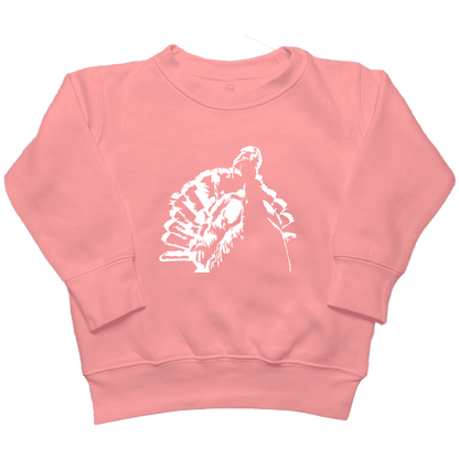 Turkey Contour Toddler Crew Neck Sweatshirt - Muddy Boots Clothing - Crew Neck Sweatshirt