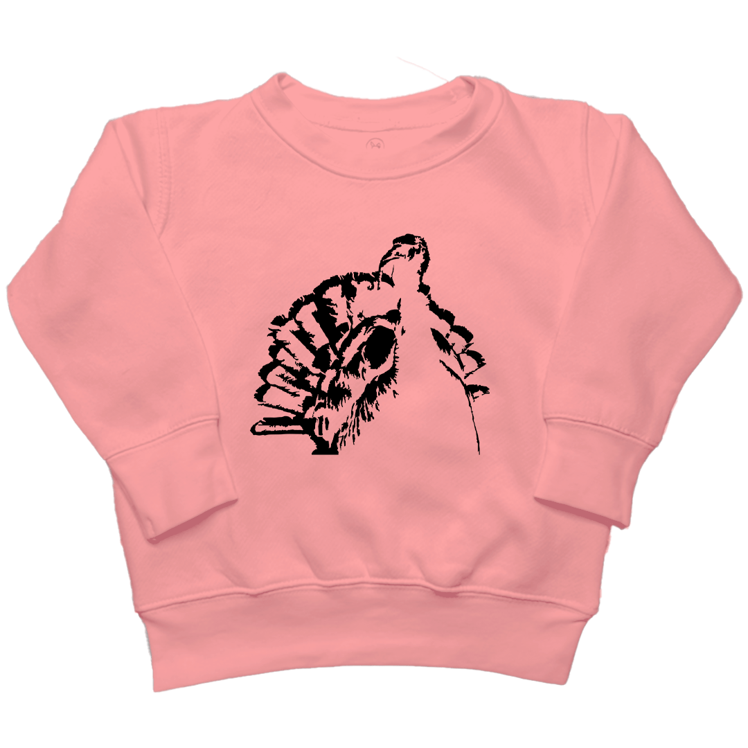 Turkey Contour Toddler Crew Neck Sweatshirt - Muddy Boots Clothing - Crew Neck Sweatshirt