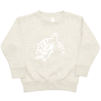 Turkey Contour Toddler Crew Neck Sweatshirt - Muddy Boots Clothing - Crew Neck Sweatshirt
