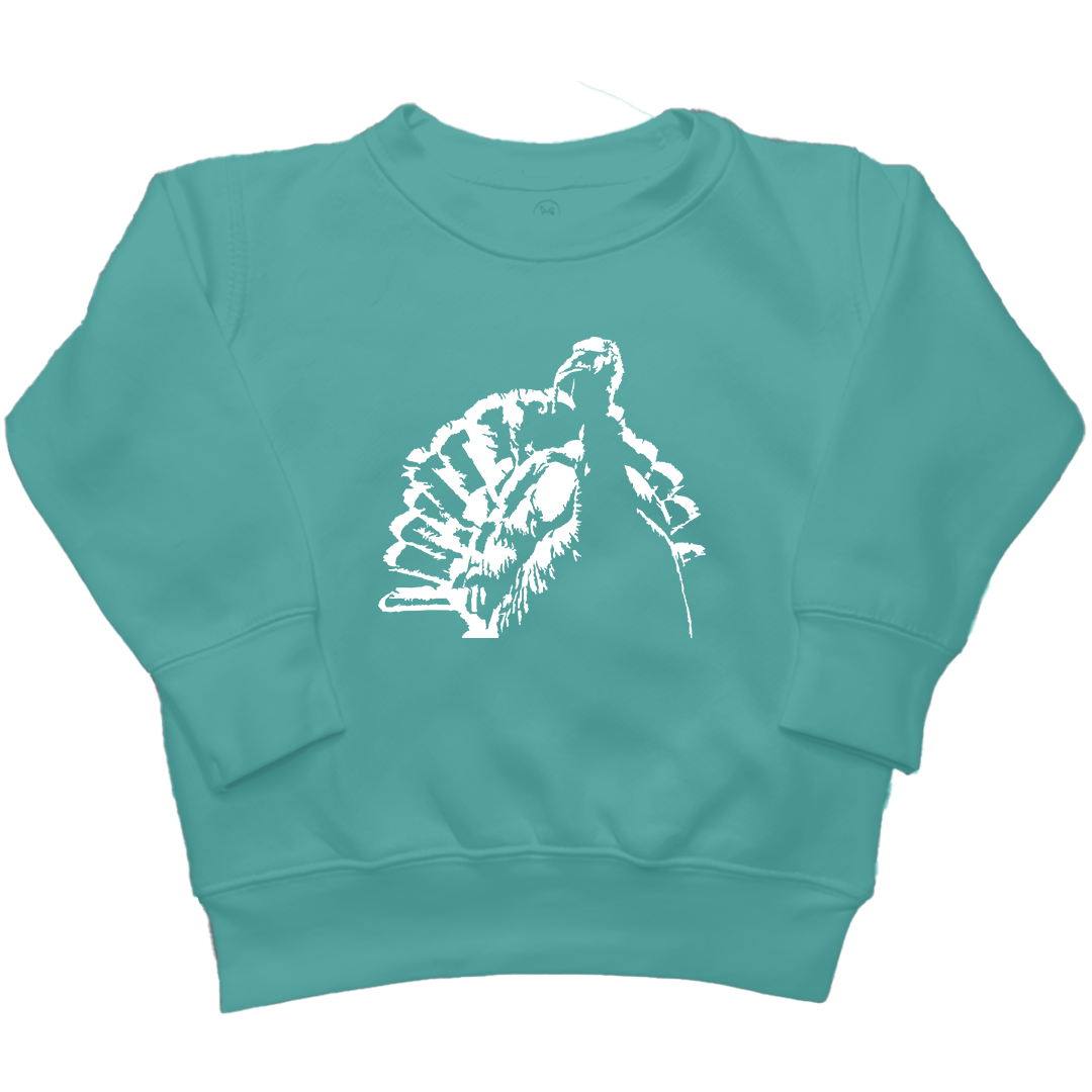 Turkey Contour Toddler Crew Neck Sweatshirt - Muddy Boots Clothing - Crew Neck Sweatshirt