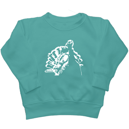 Turkey Contour Toddler Crew Neck Sweatshirt - Muddy Boots Clothing - Crew Neck Sweatshirt