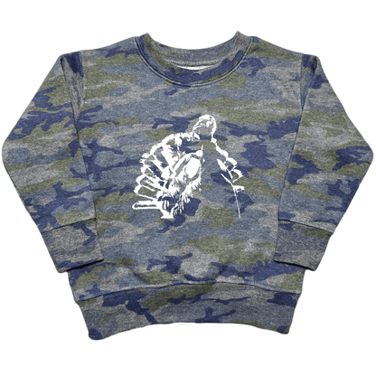 Turkey Contour Toddler Crew Neck Sweatshirt - Muddy Boots Clothing - Crew Neck Sweatshirt