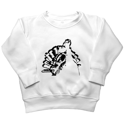 Turkey Contour Toddler Crew Neck Sweatshirt - Muddy Boots Clothing - Crew Neck Sweatshirt