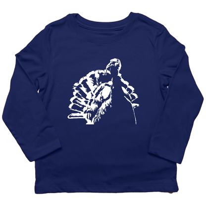 Turkey Contour Toddler Long Sleeve Tee - Muddy Boots Clothing - Long Sleeve Tee
