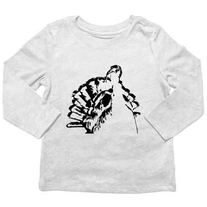 Turkey Contour Toddler Long Sleeve Tee - Muddy Boots Clothing - Long Sleeve Tee