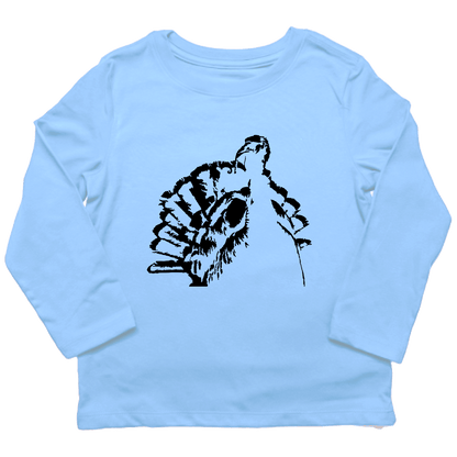 Turkey Contour Toddler Long Sleeve Tee - Muddy Boots Clothing - Long Sleeve Tee