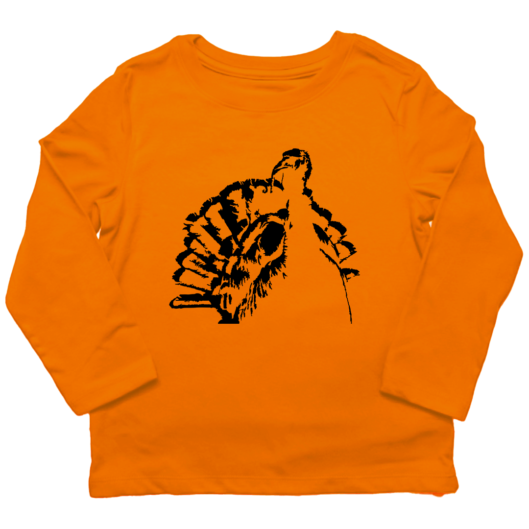 Turkey Contour Toddler Long Sleeve Tee - Muddy Boots Clothing - Long Sleeve Tee