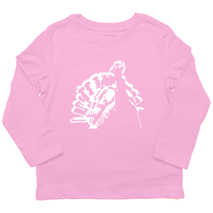 Turkey Contour Toddler Long Sleeve Tee - Muddy Boots Clothing - Long Sleeve Tee