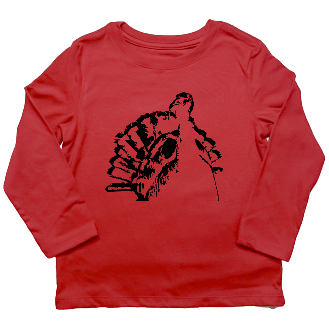 Turkey Contour Toddler Long Sleeve Tee - Muddy Boots Clothing - Long Sleeve Tee