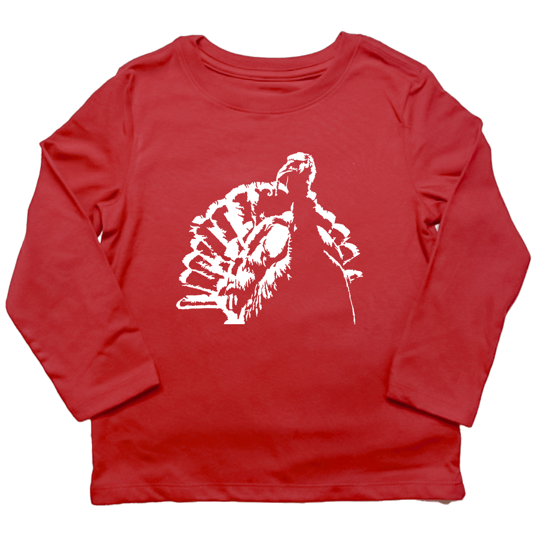 Turkey Contour Toddler Long Sleeve Tee - Muddy Boots Clothing - Long Sleeve Tee
