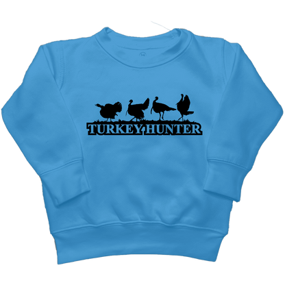 Turkey Hunter Kids Crew Neck Sweatshirt - Muddy Boots Clothing - Crew Neck Sweatshirt