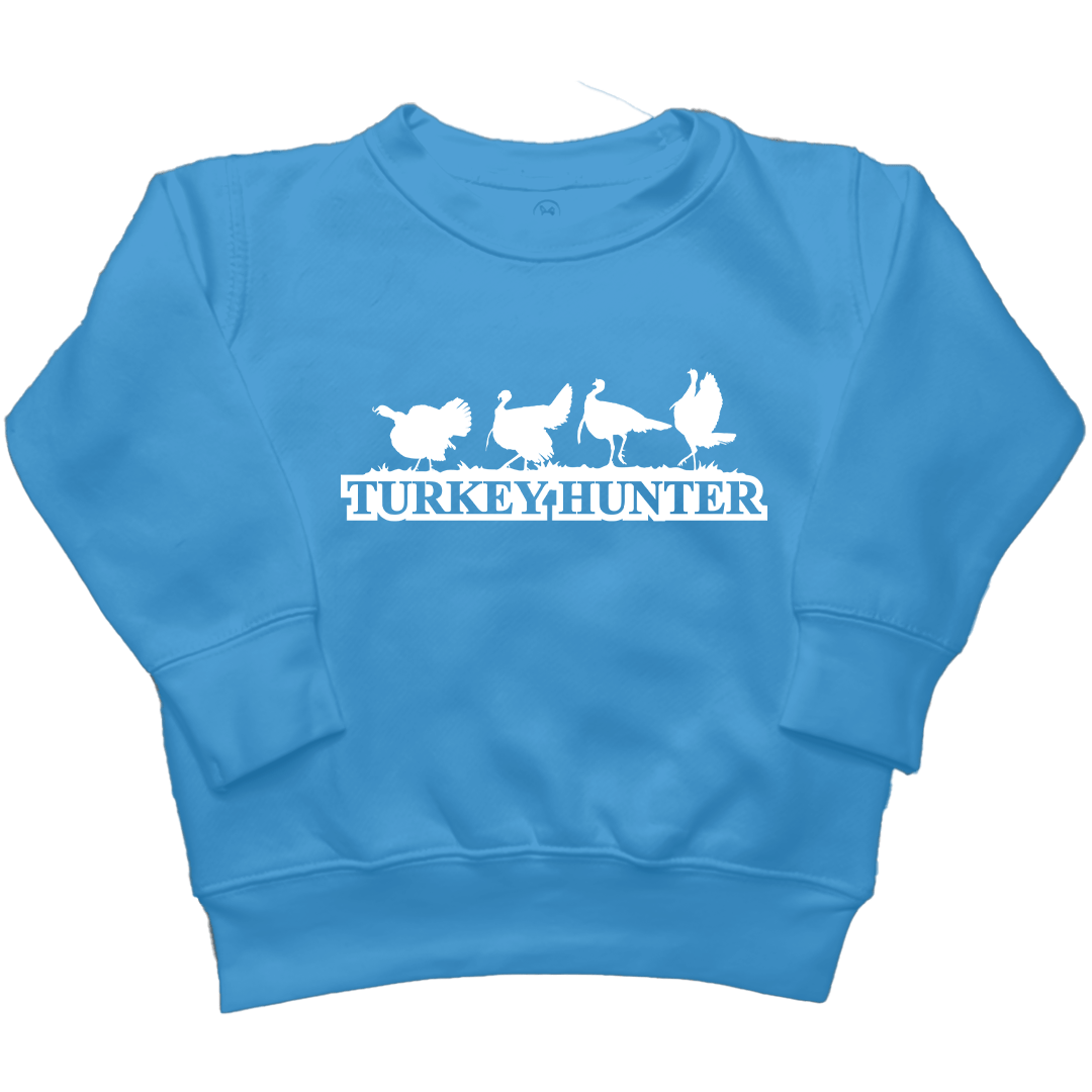 Turkey Hunter Kids Crew Neck Sweatshirt - Muddy Boots Clothing - Crew Neck Sweatshirt