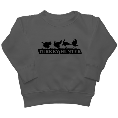 Turkey Hunter Kids Crew Neck Sweatshirt - Muddy Boots Clothing - Crew Neck Sweatshirt