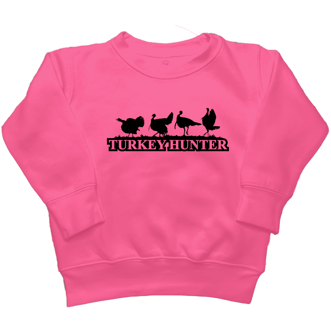 Turkey Hunter Kids Crew Neck Sweatshirt - Muddy Boots Clothing - Crew Neck Sweatshirt