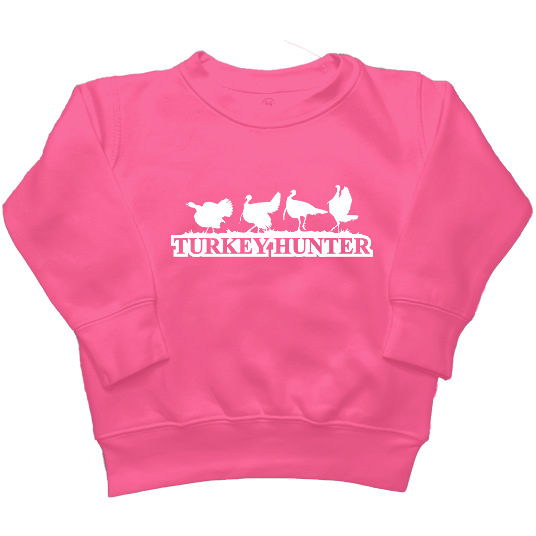 Turkey Hunter Kids Crew Neck Sweatshirt - Muddy Boots Clothing - Crew Neck Sweatshirt