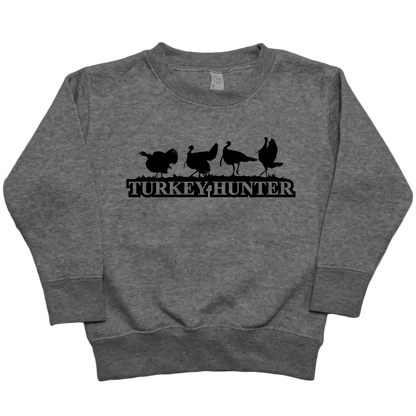 Turkey Hunter Toddler Crew Neck Sweatshirt - Muddy Boots Clothing - Crew Neck Sweatshirt