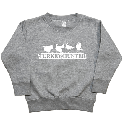 Turkey Hunter Toddler Crew Neck Sweatshirt - Muddy Boots Clothing - Crew Neck Sweatshirt