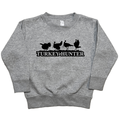 Turkey Hunter Toddler Crew Neck Sweatshirt - Muddy Boots Clothing - Crew Neck Sweatshirt