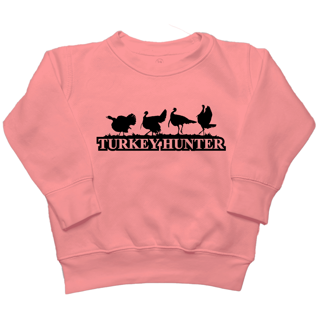 Turkey Hunter Toddler Crew Neck Sweatshirt - Muddy Boots Clothing - Crew Neck Sweatshirt