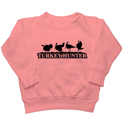 Turkey Hunter Toddler Crew Neck Sweatshirt - Muddy Boots Clothing - Crew Neck Sweatshirt