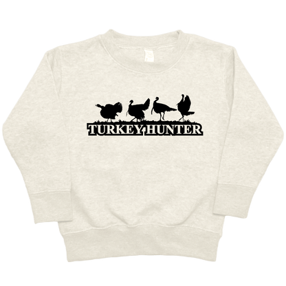 Turkey Hunter Toddler Crew Neck Sweatshirt - Muddy Boots Clothing - Crew Neck Sweatshirt