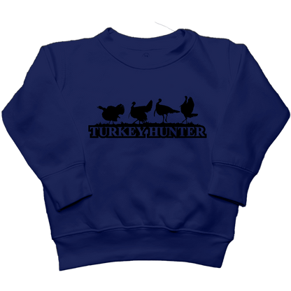 Turkey Hunter Toddler Crew Neck Sweatshirt - Muddy Boots Clothing - Crew Neck Sweatshirt