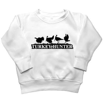 Turkey Hunter Toddler Crew Neck Sweatshirt - Muddy Boots Clothing - Crew Neck Sweatshirt
