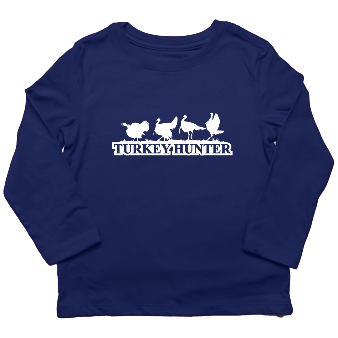 Turkey Hunter Toddler Long Sleeve Tee - Muddy Boots Clothing - Long Sleeve Tee