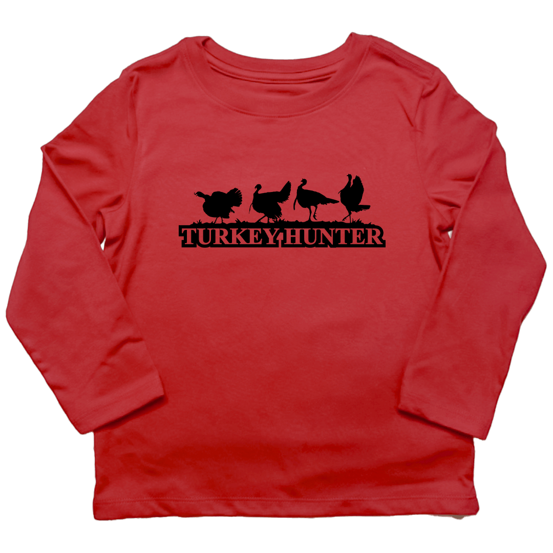 Turkey Hunter Toddler Long Sleeve Tee - Muddy Boots Clothing - Long Sleeve Tee