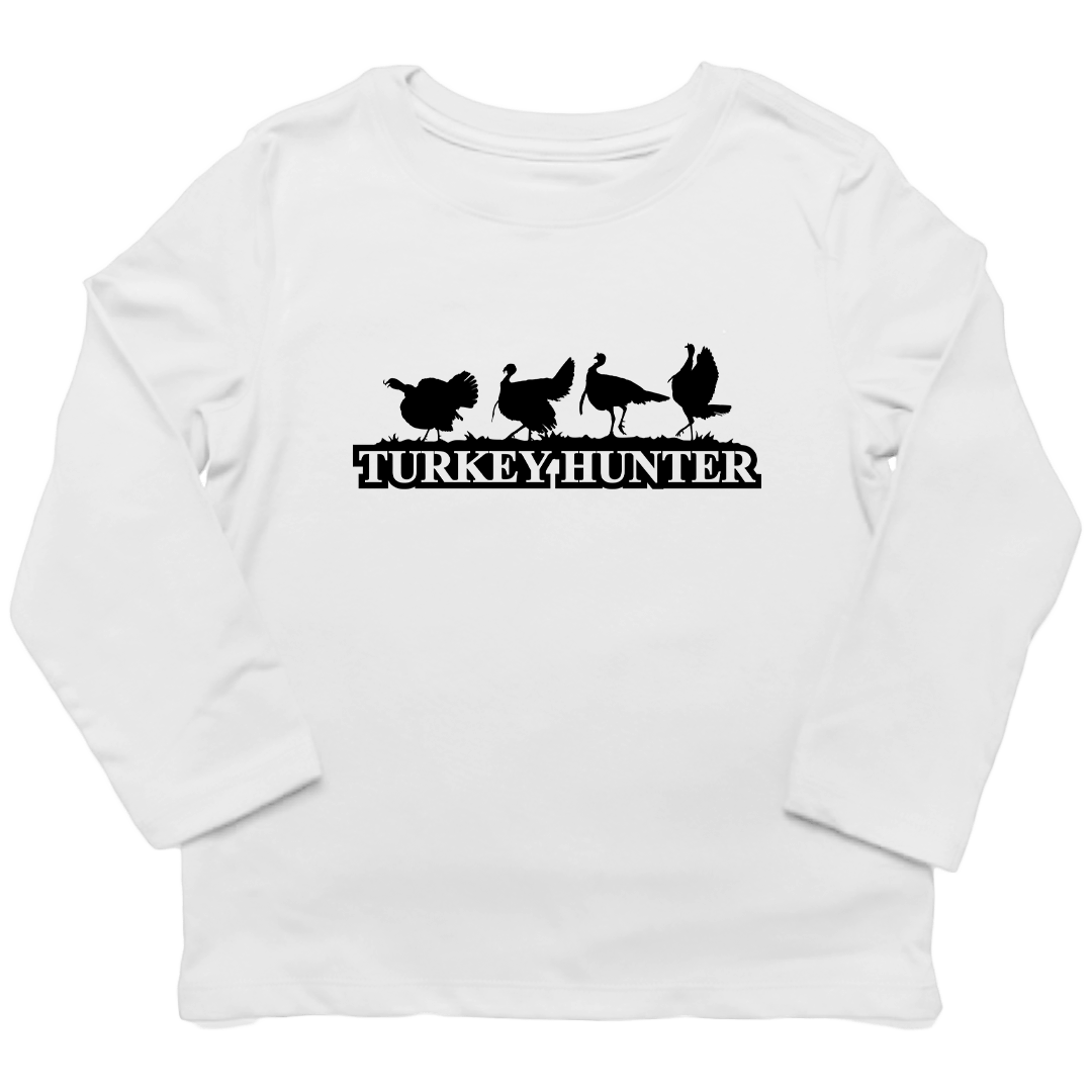 Turkey Hunter Toddler Long Sleeve Tee - Muddy Boots Clothing - Long Sleeve Tee