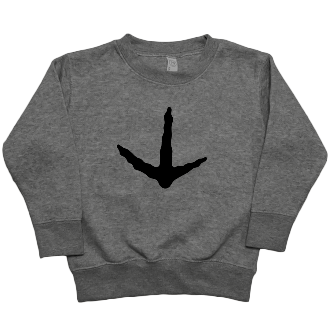 Turkey Toes Toddler Crew Neck Sweatshirt - Muddy Boots Clothing - Crew Neck Sweatshirt