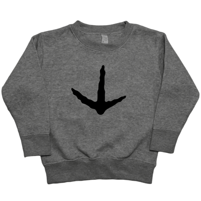 Turkey Toes Toddler Crew Neck Sweatshirt - Muddy Boots Clothing - Crew Neck Sweatshirt