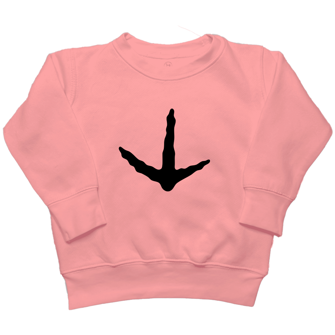Turkey Toes Toddler Crew Neck Sweatshirt - Muddy Boots Clothing - Crew Neck Sweatshirt