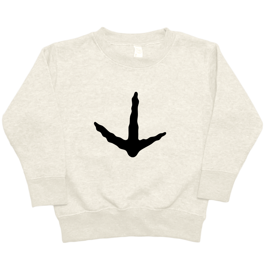 Turkey Toes Toddler Crew Neck Sweatshirt - Muddy Boots Clothing - Crew Neck Sweatshirt