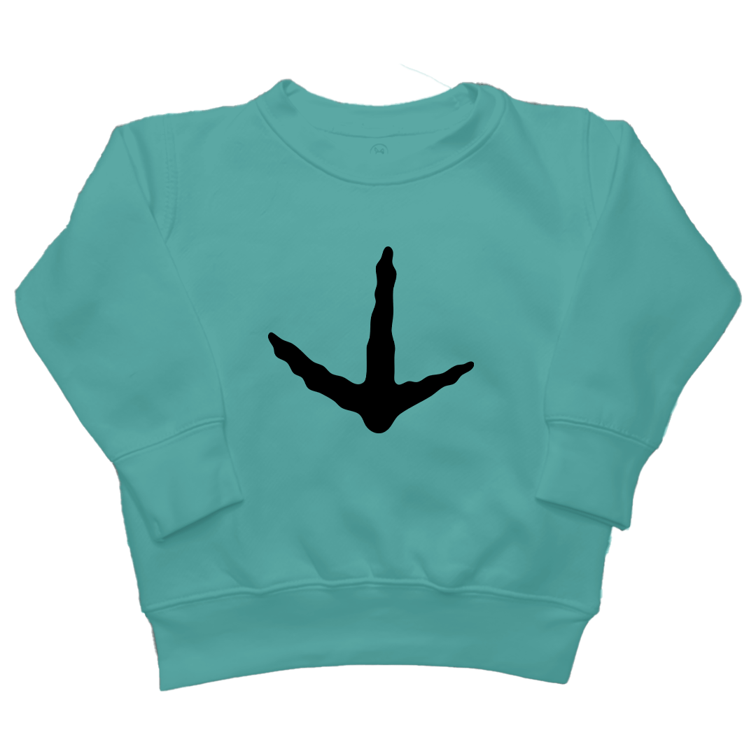 Turkey Toes Toddler Crew Neck Sweatshirt - Muddy Boots Clothing - Crew Neck Sweatshirt