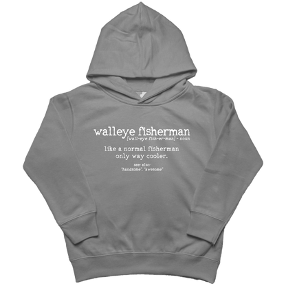 Walleye Fisherman Definition Toddler Hoodie - Muddy Boots Clothing - Hoodie
