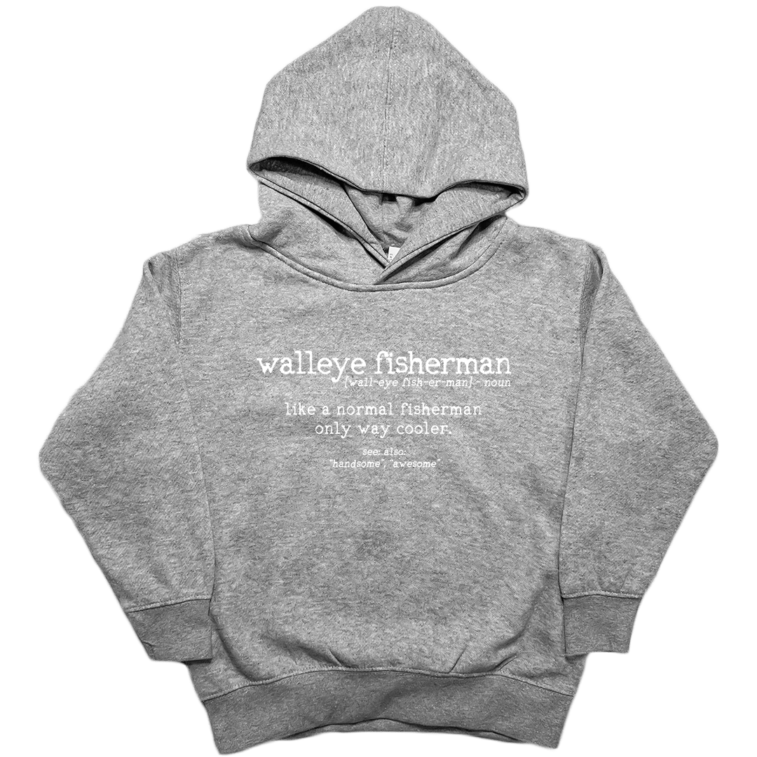 Walleye Fisherman Definition Toddler Hoodie - Muddy Boots Clothing - Hoodie