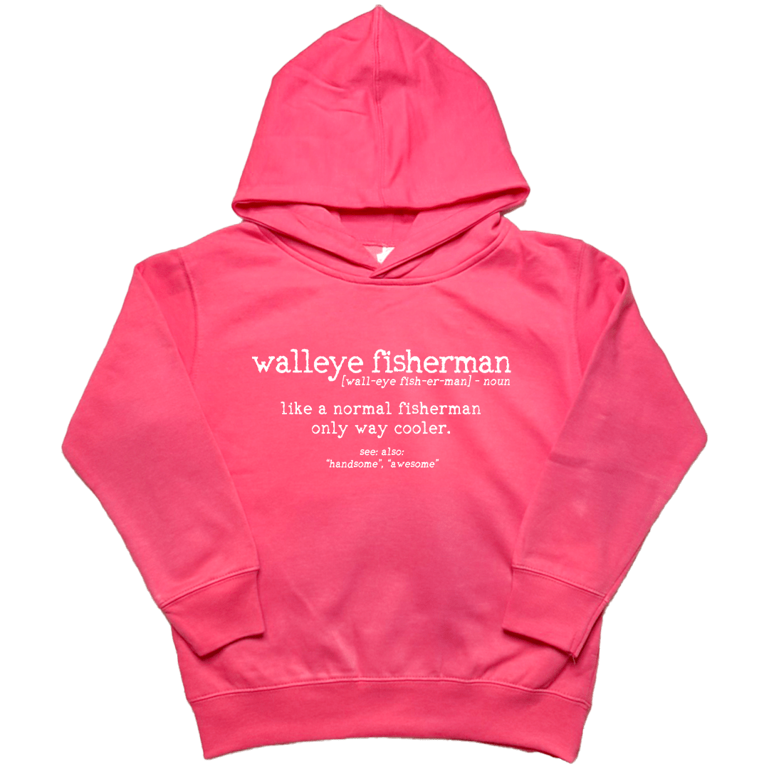 Walleye Fisherman Definition Toddler Hoodie - Muddy Boots Clothing - Hoodie