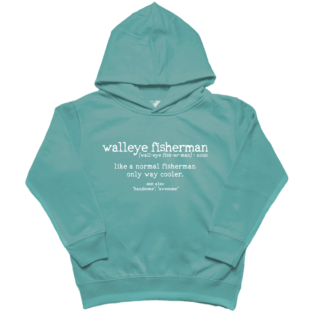 Walleye Fisherman Definition Toddler Hoodie - Muddy Boots Clothing - Hoodie