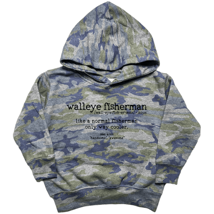 Walleye Fisherman Definition Toddler Hoodie - Muddy Boots Clothing - Hoodie