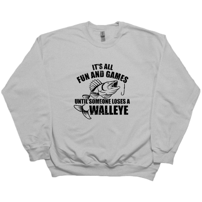 Walleye Games Adult Crew Neck Sweatshirt - Muddy Boots Clothing - Crew Neck Sweatshirt