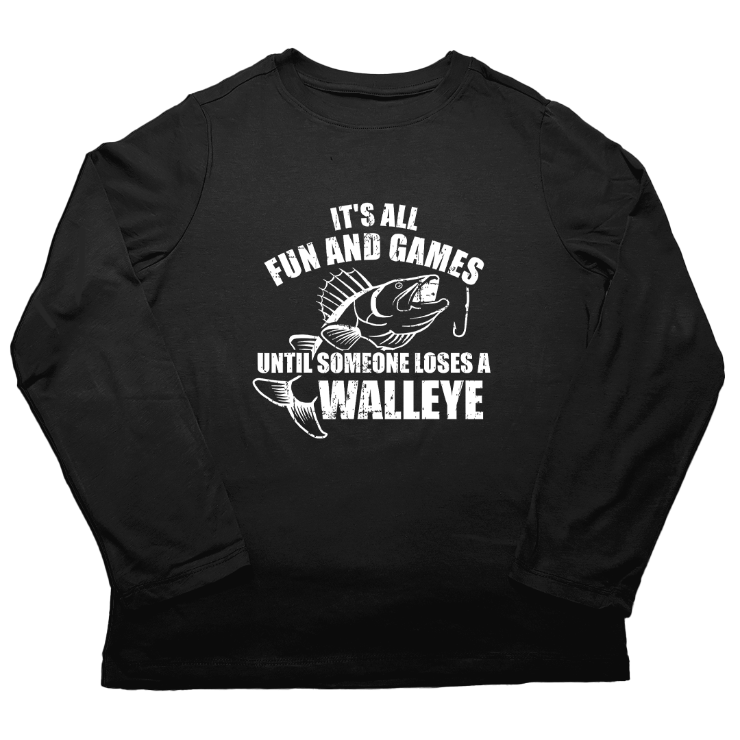 Walleye Games Adult Long Sleeve Tee - Muddy Boots Clothing - Long Sleeve Tee