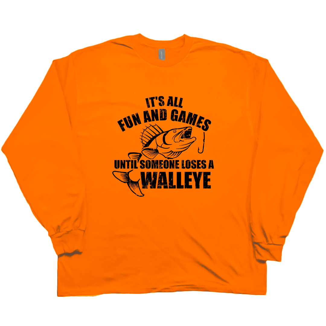 Walleye Games Adult Long Sleeve Tee - Muddy Boots Clothing - Long Sleeve Tee