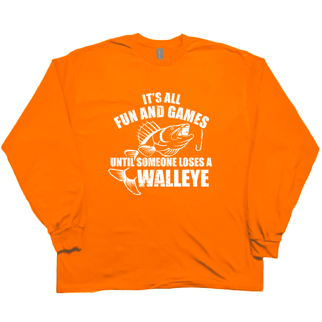 Walleye Games Adult Long Sleeve Tee - Muddy Boots Clothing - Long Sleeve Tee