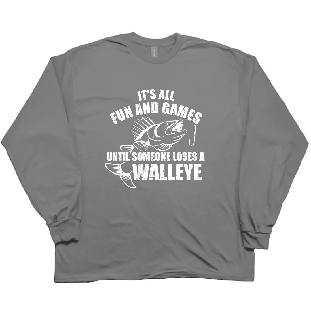 Walleye Games Adult Long Sleeve Tee - Muddy Boots Clothing - Long Sleeve Tee