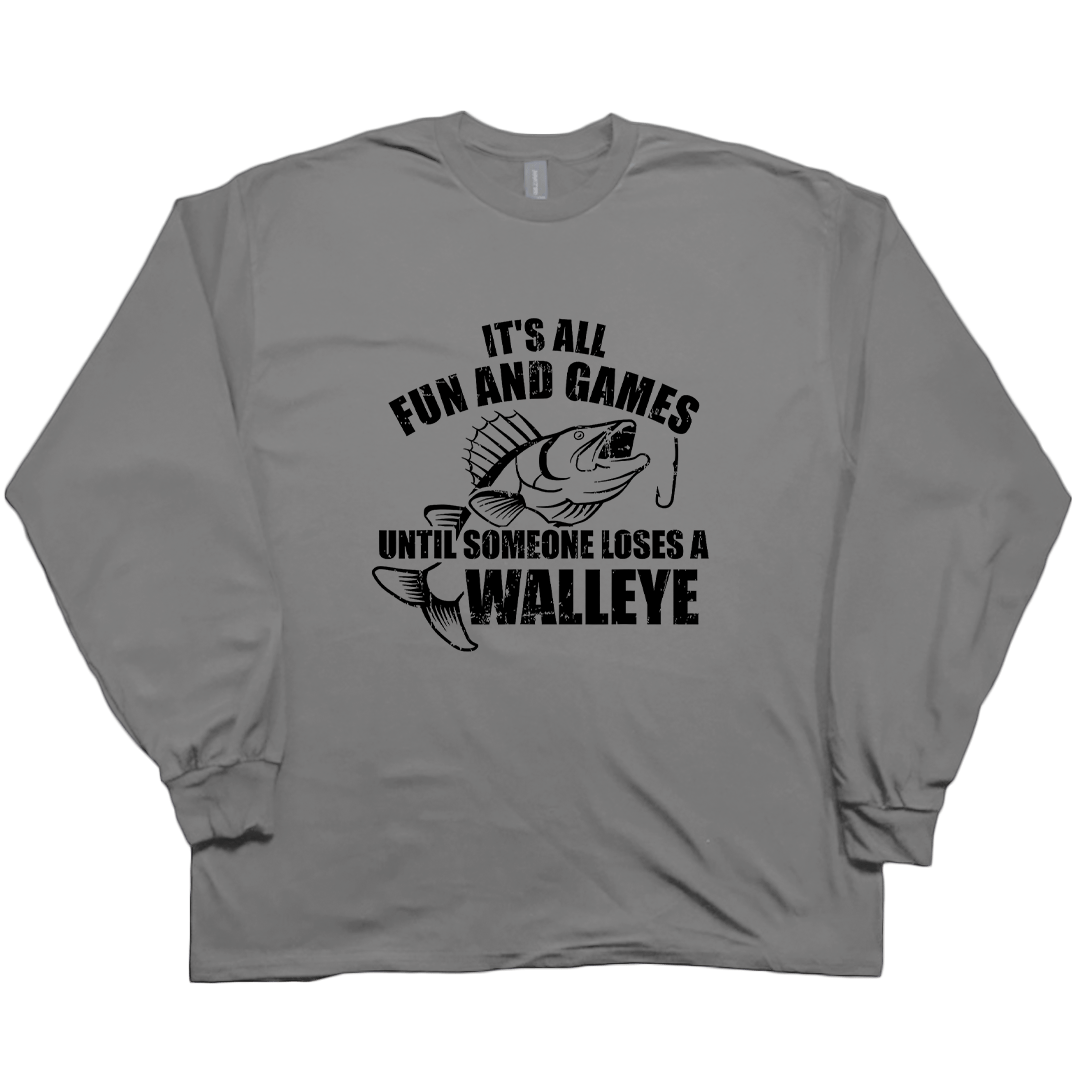 Walleye Games Adult Long Sleeve Tee - Muddy Boots Clothing - Long Sleeve Tee