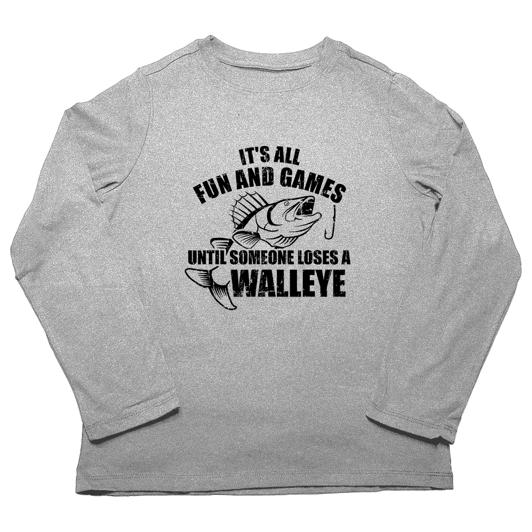 Walleye Games Adult Long Sleeve Tee - Muddy Boots Clothing - Long Sleeve Tee