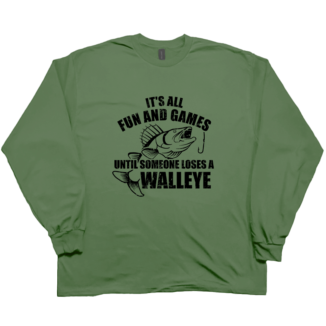 Walleye Games Adult Long Sleeve Tee - Muddy Boots Clothing - Long Sleeve Tee