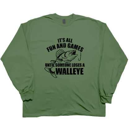 Walleye Games Adult Long Sleeve Tee - Muddy Boots Clothing - Long Sleeve Tee
