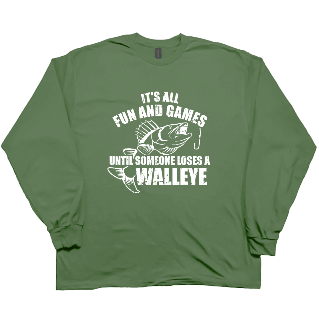Walleye Games Adult Long Sleeve Tee - Muddy Boots Clothing - Long Sleeve Tee